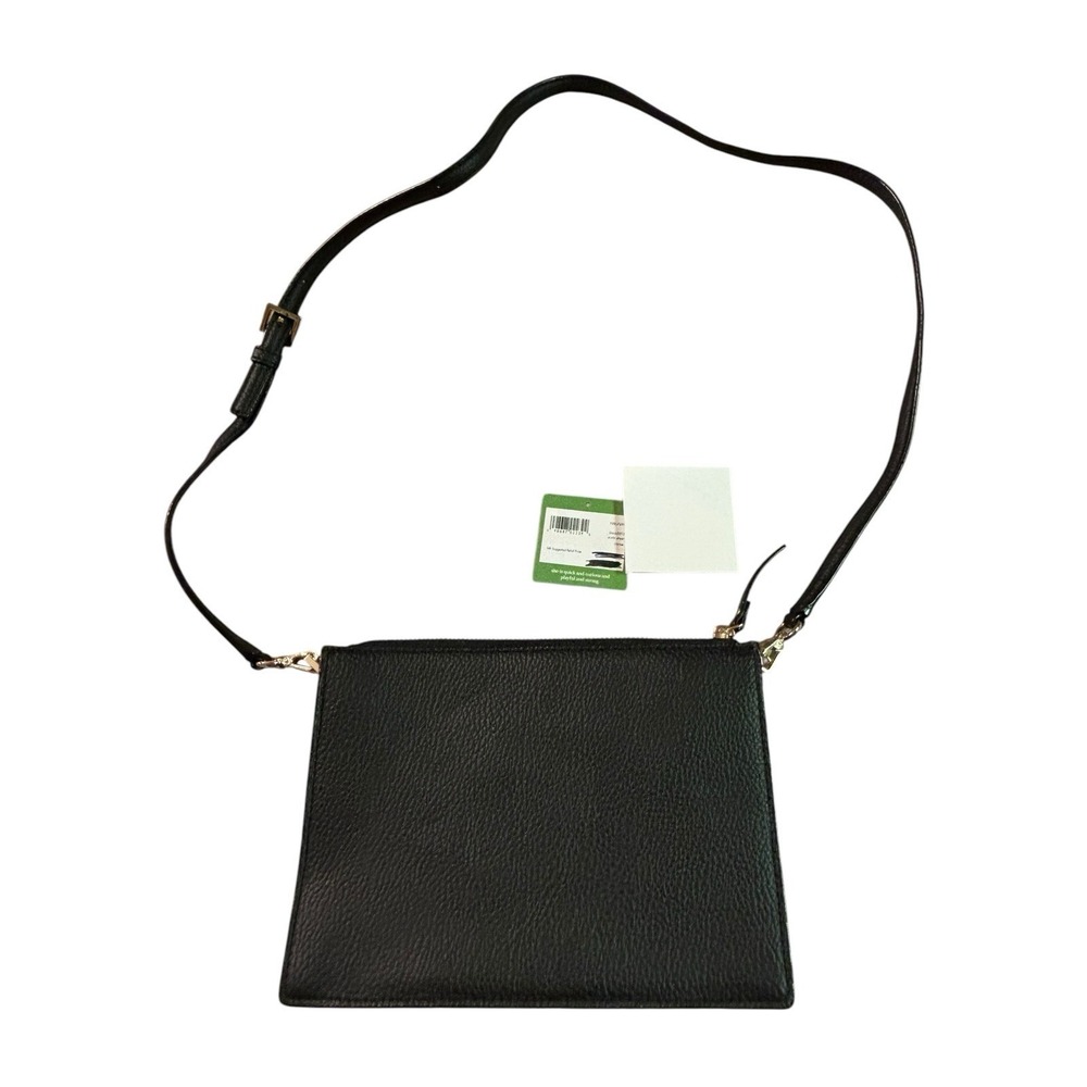 New Kate Spade Austin Street Clarise Leather Black Crossbody Purse - Picture 3 of 14